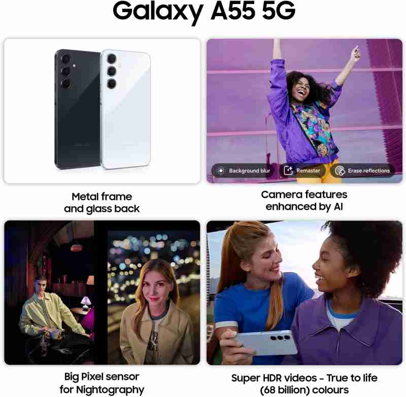 Samsung A55 5G 12gb 256gb awesome ice blue