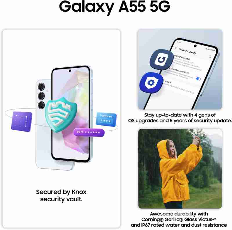 Samsung A55 5G 12gb 256gb awesome ice blue