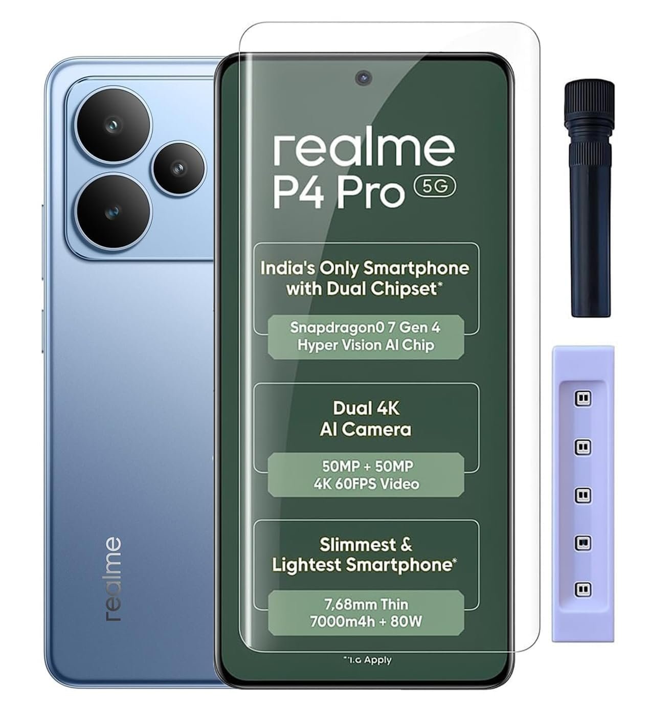 UV TEMPERED GLASS REALME-PHONE-P4-PRO