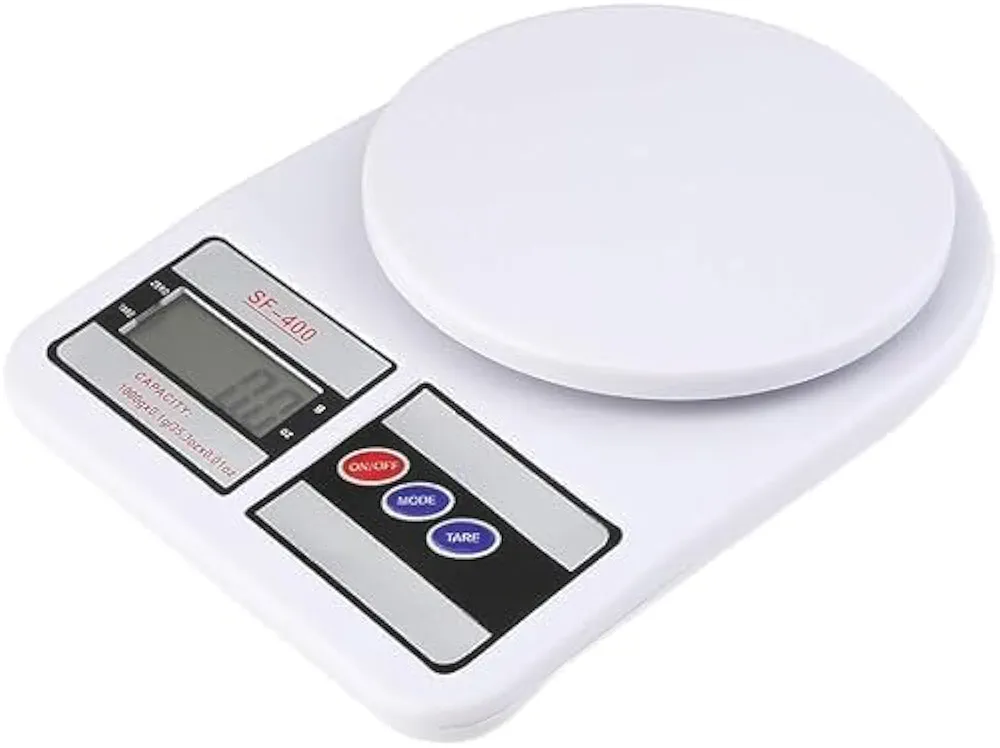 AADCART Electronic Digital Kitchen Scale Multi- Function- Tare Option- SF-400 LCD Display-Grams & Ounces (10000g/353oz) for Exact Measuring Cooking or Baking Ingredients