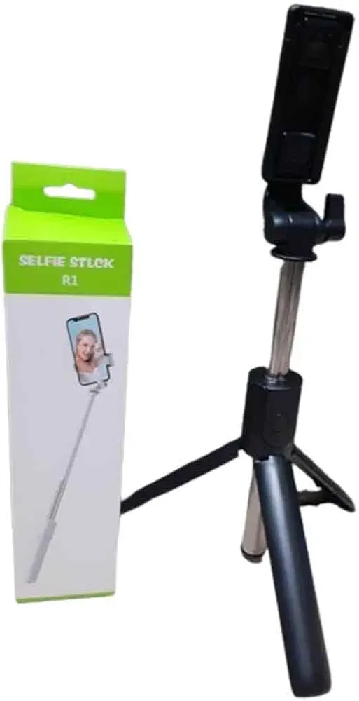 Generic Selfie Stick with Wireless Remote Control, Compatible with iPhone 12/12 Mini/12 Pro/12 Pro Max/OnePlus & All Android Smartphones 