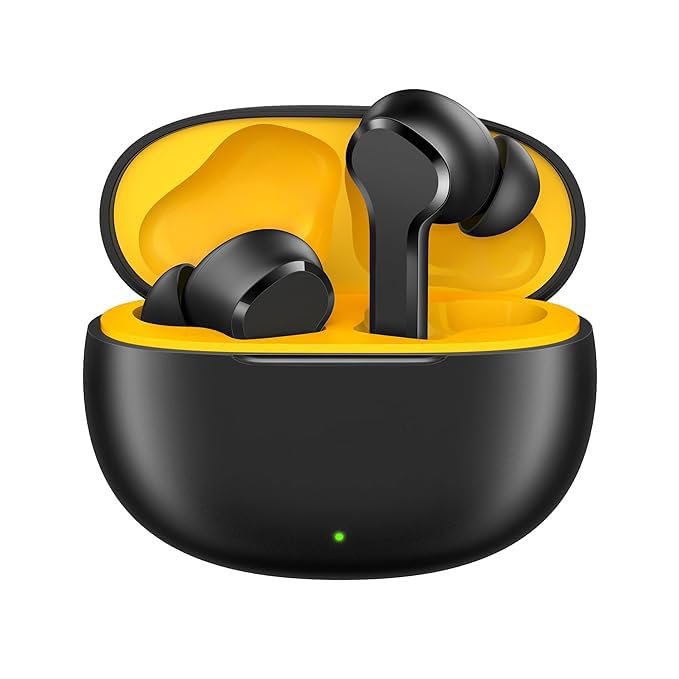 REALME BUDS T110  BLACK 10MM Dynamic Bass Driver AI ENC Noice Cancellation for calls