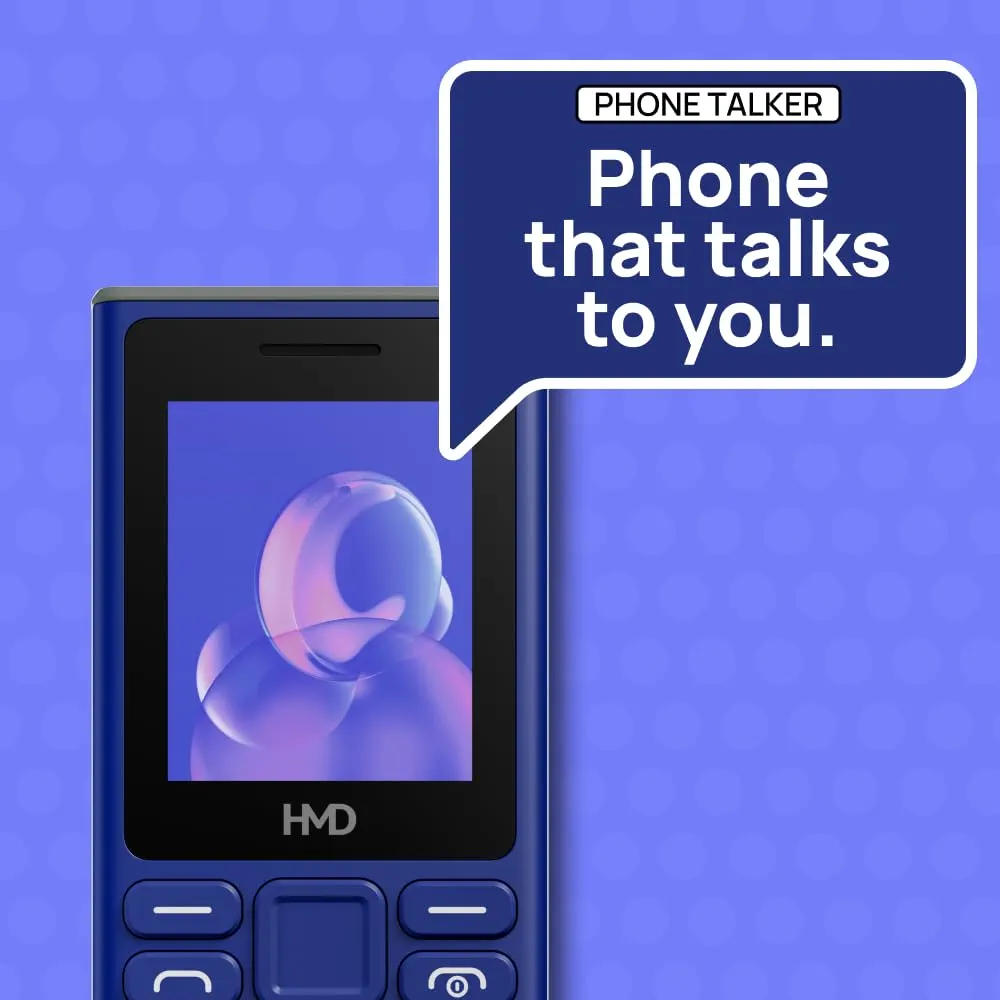 HMD 105 4G With a body and a battery that are made to last, there’s never a bad time to have a good chat. Auto call recording available. Also comes with 1 year replacement guarantee *  Enabled with Phone talker (Hindi and English) and UPI