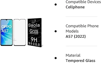 Oppo A57 TEMPERED GLASS