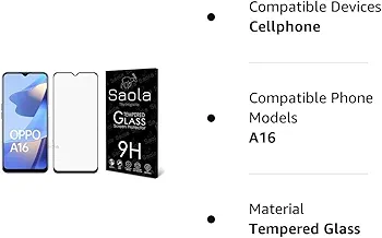 Oppo A16 tempaard glass