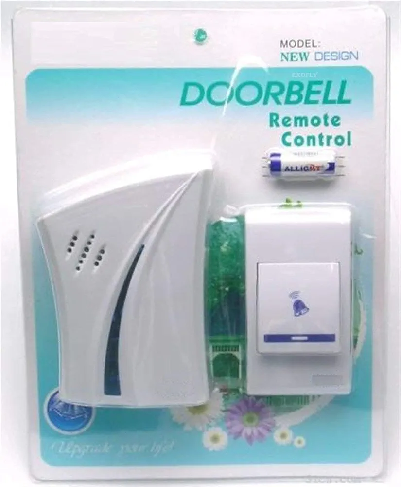 Wireless Remote Control Doorbell – New Design with Battery
