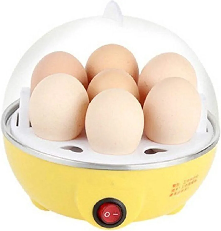 Yoki Enterprise Egg Boiler/Egg Poacher/7 Egg Cooker/Electric Egg Boiler/Egg Steamer/Home Machine Egg Boiler with Egg Tray.