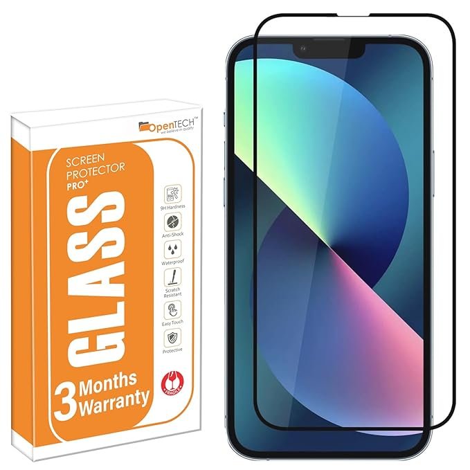  Tempered Glass Screen Protector Compatible for iPhone 14 Pro Max with Edge to Edge Coverage and Easy Installation kit