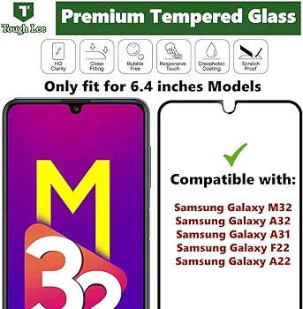 Samsung M32 tempaard glass