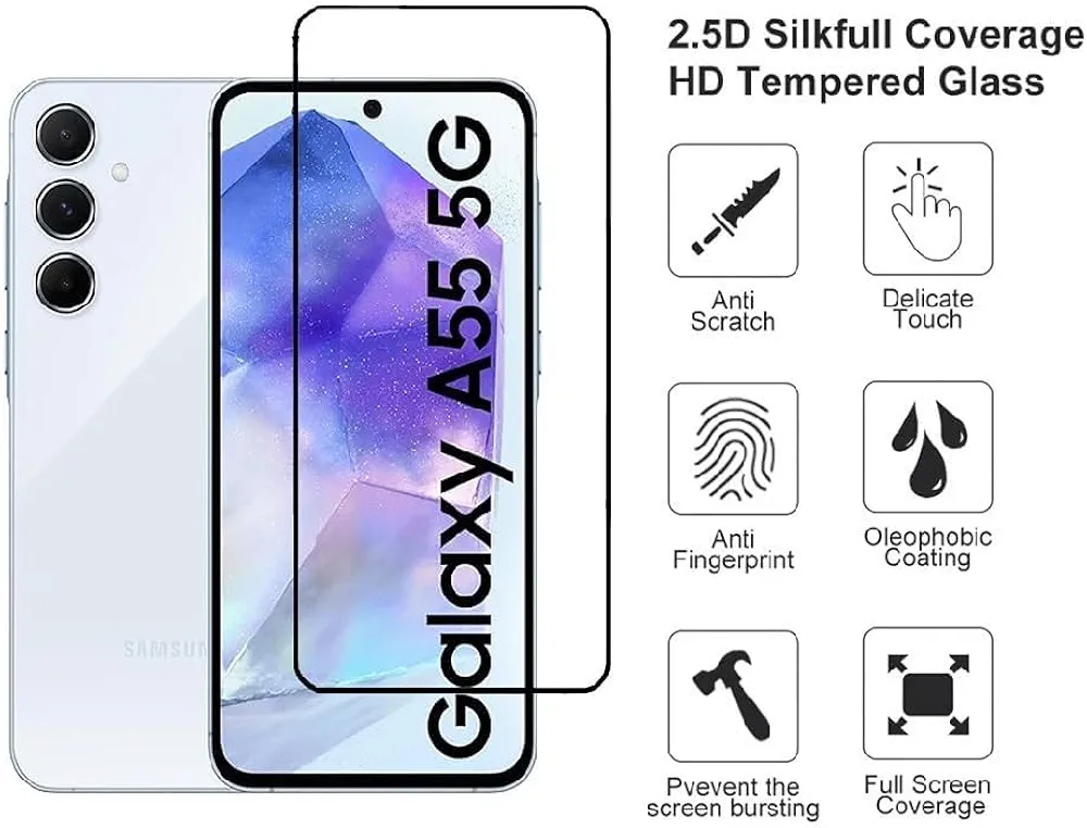 Samsung a55  tempaard glass