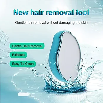 Hair Remover for Women and Men crystal hair remover eraser removal stone for women men painless hair remover body magic epilator (Black) 