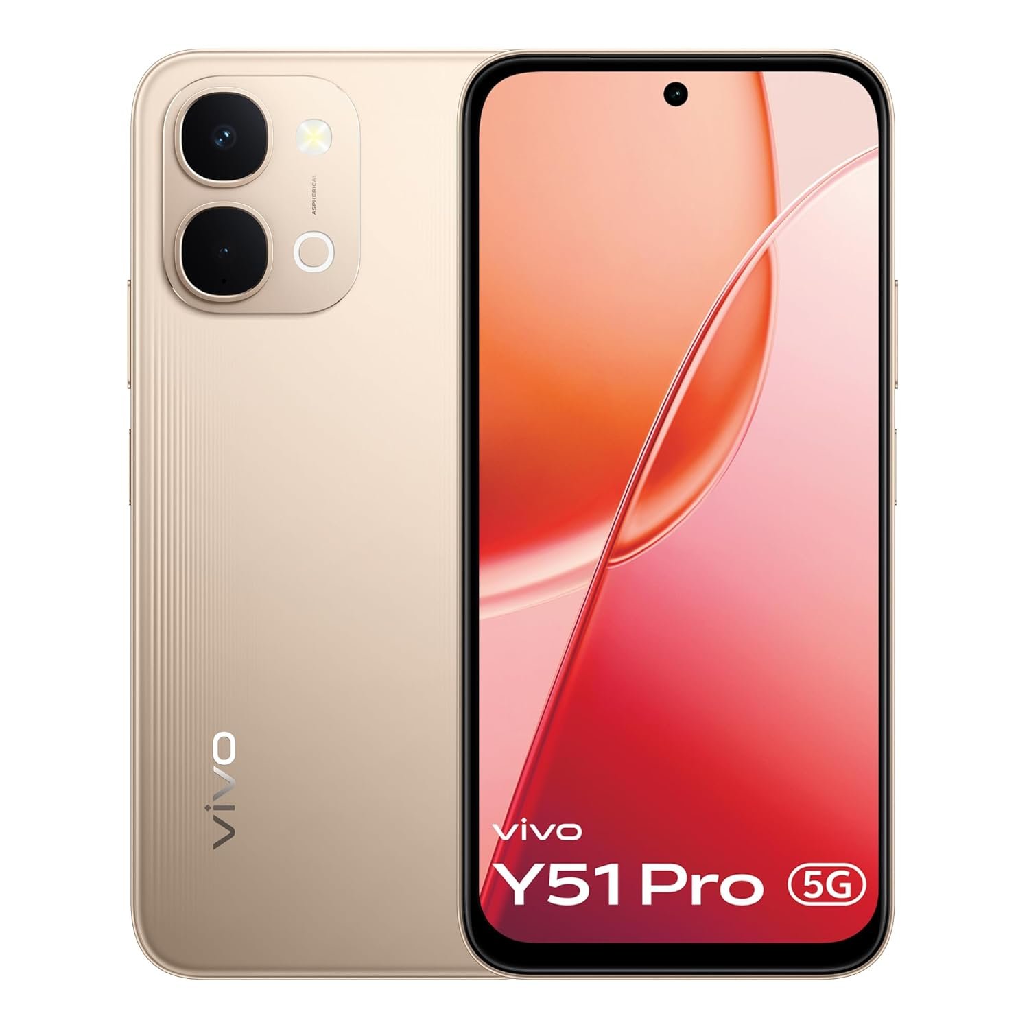 vivo Y51 Pro 5G (Noble Gold, 8GB RAM, 128GB Storage)