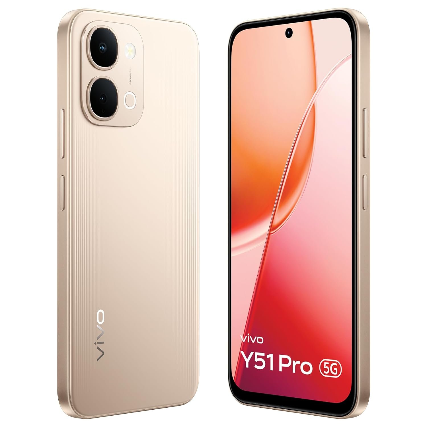 vivo Y51 Pro 5G (Noble Gold, 8GB RAM, 256GB Storage)