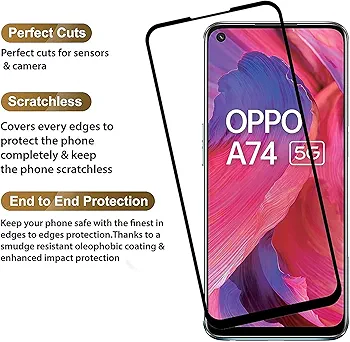 Oppo A74 tempaard glass