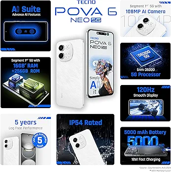 Tecno pova 6 Neo 8/256 white