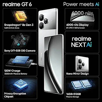 Realme TG 6 8/256 Silver 