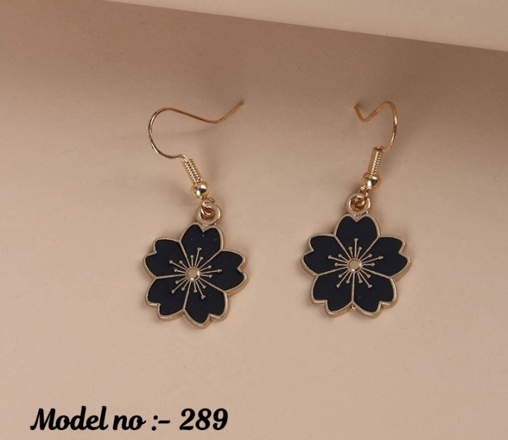 Flower shope elegant earrings black, white,red, pink sky, blue 