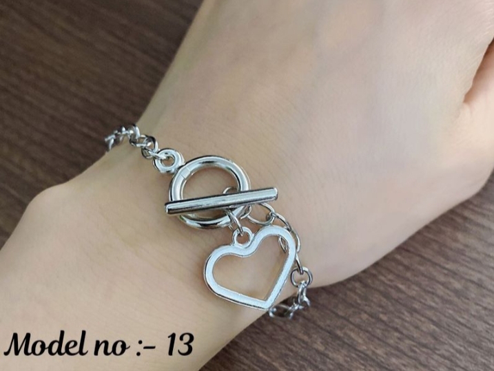 Heart bracelet golden,silver 