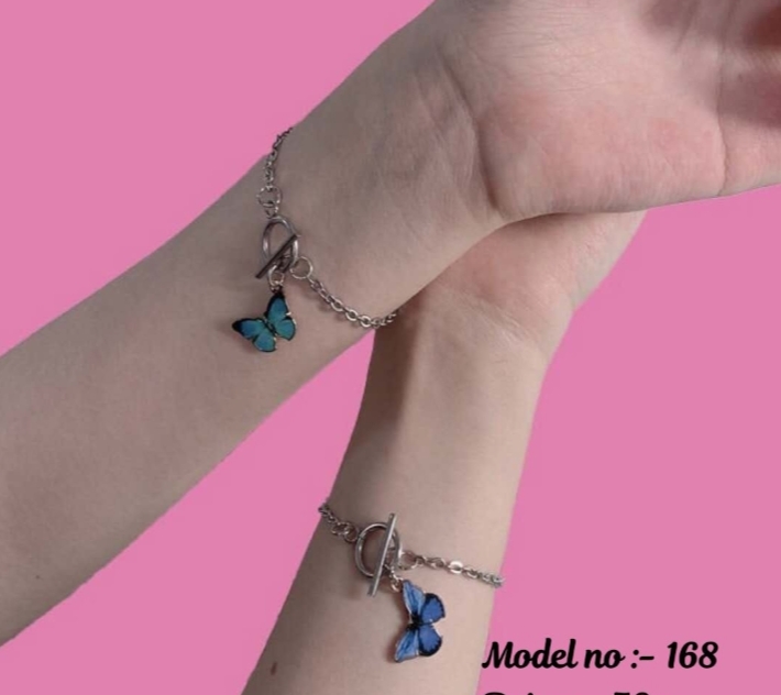 Cute butterfly bracelet blue 